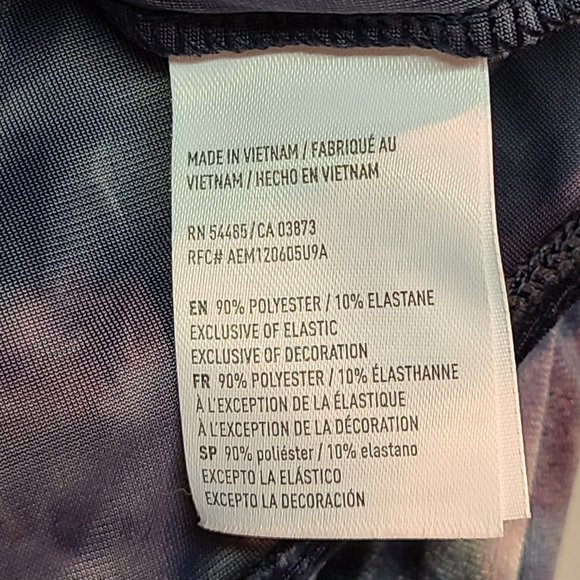 American Eagle Crop Top Off Shoulder Velour Tie Dye Shirt Womens Extra Small - Picture 7 of 9